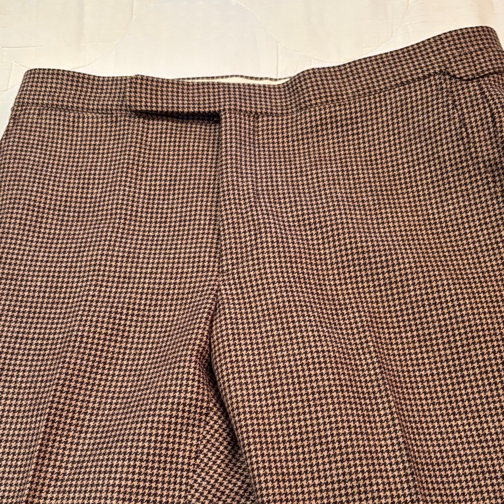 Men's Brown Houndstooth Dress Pants Ralph Lauren Polo